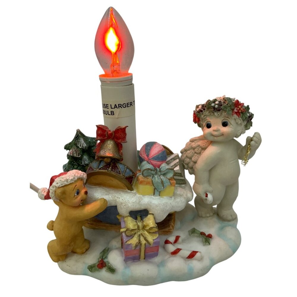 VTG Dreamsicles Spirit Of Giving Christmas Light-Up Figurine Collectible HTF